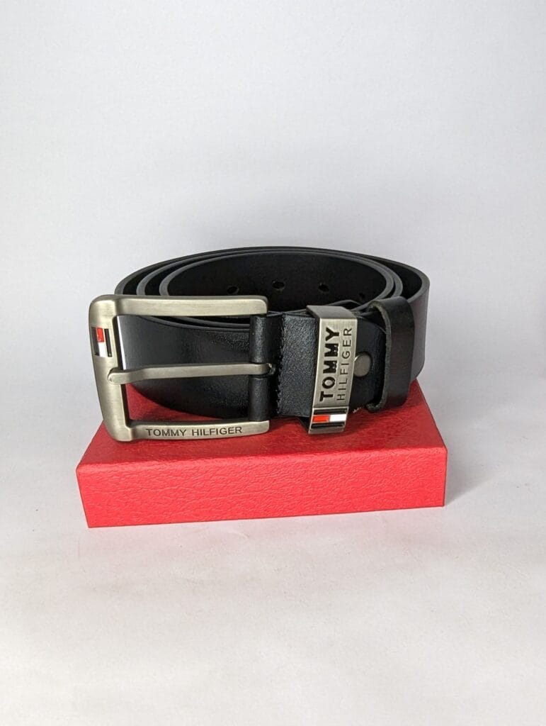 Faja/ Cinturón para hombre cuero Tommy Hilfiger cafe y negro, fajas