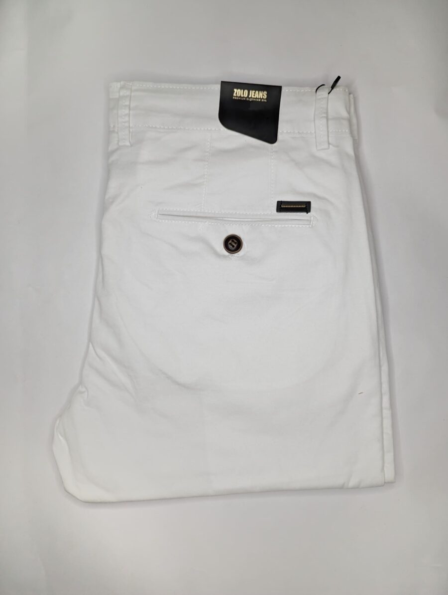 PANTALON DE VESTIR COLOR BLANCO ZOLO JEANS