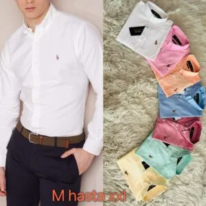 Camisas Manga Larga de Vestir para Hombre Polo Ralph Lauren y Tommy Hilfilger, Oxford