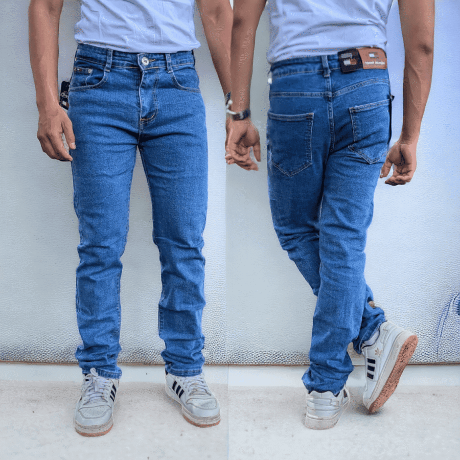 Pantalón Jeans de hombre Tommy Hilfiger de mezclilla pantalón casual varón azulon, pantalones casuales jeans