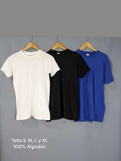 Camisetas básicas económicas, camisas basicas para hombres y mujeres, camisas unisex baratas, personalizables, para personalizar, blancas, negras y azul