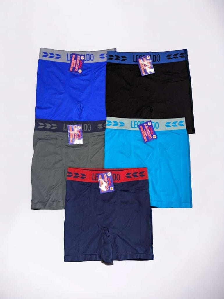 Boxer Leopoldo para caballeros, boxers de hombres, ropa interior de varón, microfibras, bóxeres piernas largas alicrados