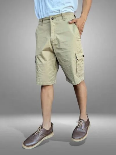 Short de Vestir con bolsas a los lados para hombres, shores comandos Zolo Jeans pantalones cortos de varones, playeros de caballeros