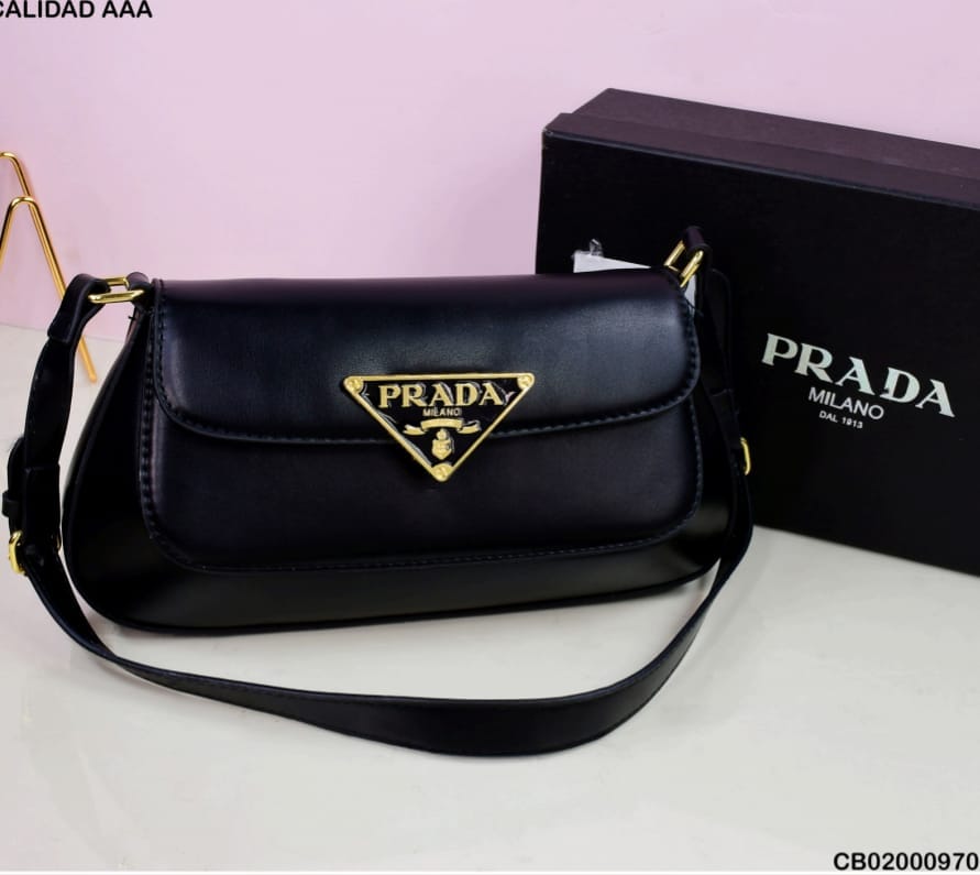 Bolso PRADA, bolsos para damas blancos y negro, bolsas pequeñas