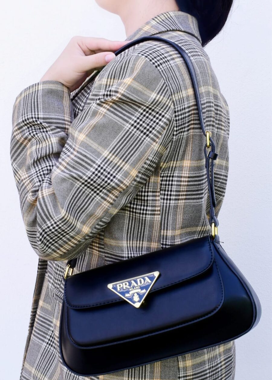 Bolso PRADA, bolsos para damas blancos y negro, bolsas pequeñas