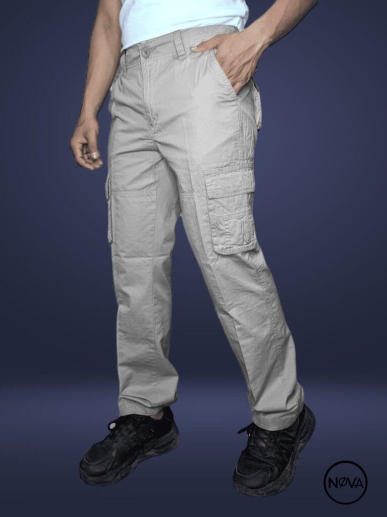 Pantalón cargo EXIT, pantalones cargos para hombres, comandos, pantalones con bolsas a los lados lisos de caballeros corte recto