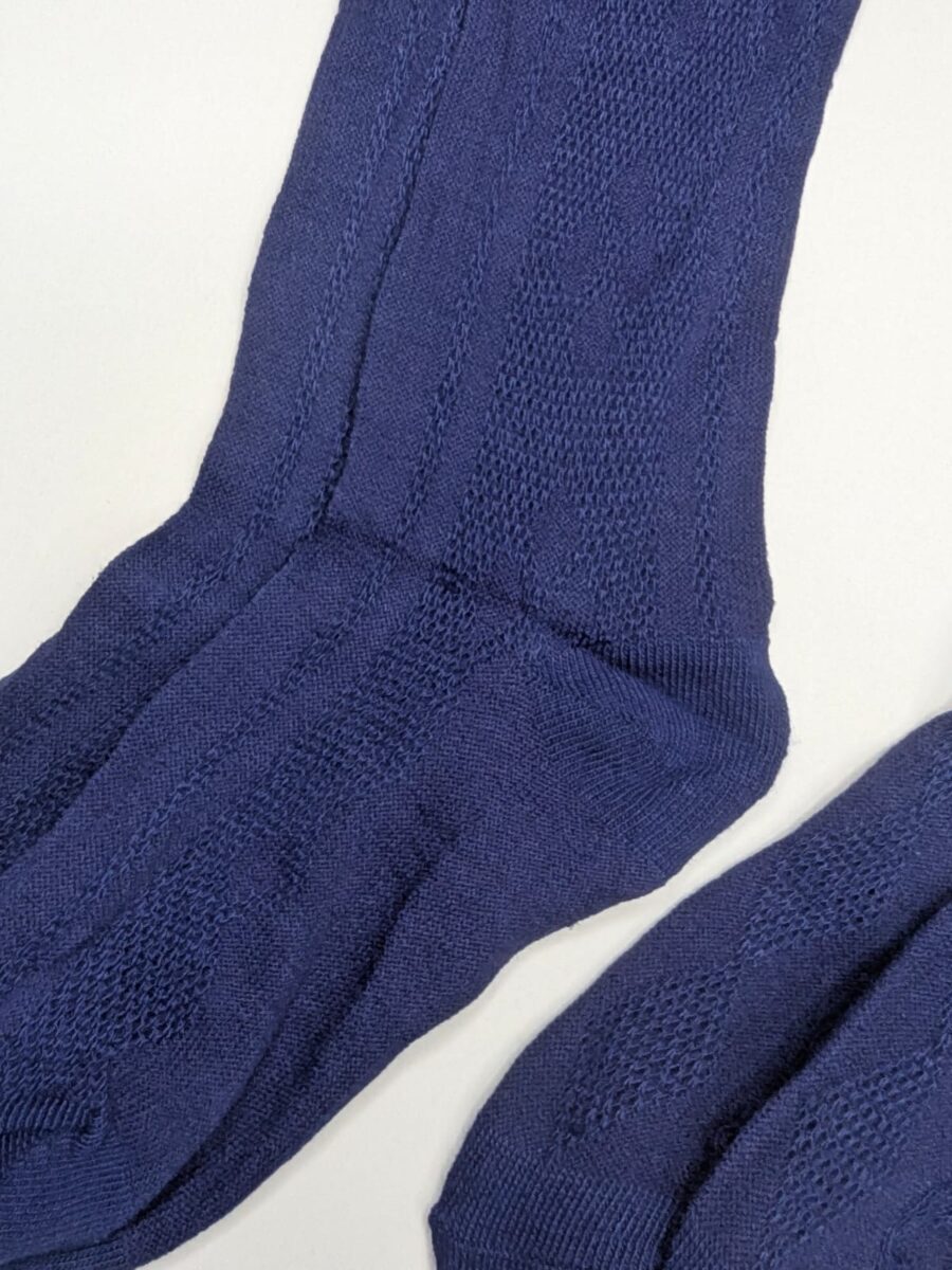 conjunto de Tres pares de Calcetas caladas colegial, set de tres, pack, paquete para la escuela de mujeres, niñas, juveniles azules