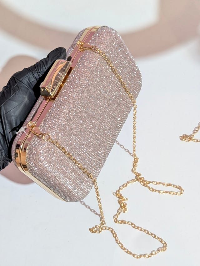 Carteras de mano para dama con escarcha bolso manos libres de noche para mujeres