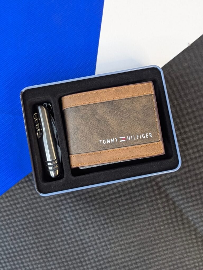 Conjunto de billetera y navaja, combos set de billeteras de cuero sintético y navaja metálica para hombres