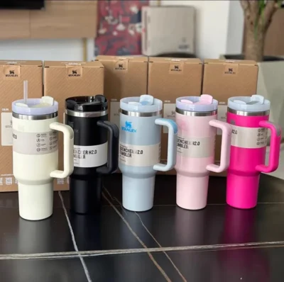Termos Stanley, térmicos, botellas 1.2 L | 40 oz, vasos con Pajilla, popotes