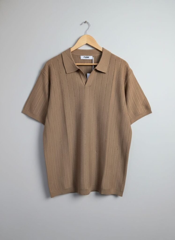 Funk Camisa estilo polo para hombres camisa de granaje, old money sport