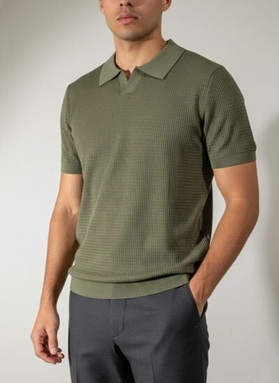 Funk Camisa estilo polo para hombres camisa de granaje, old money sport