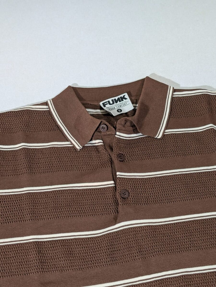 Funk Camisa estilo polo para hombres camisa de granaje, old money sport