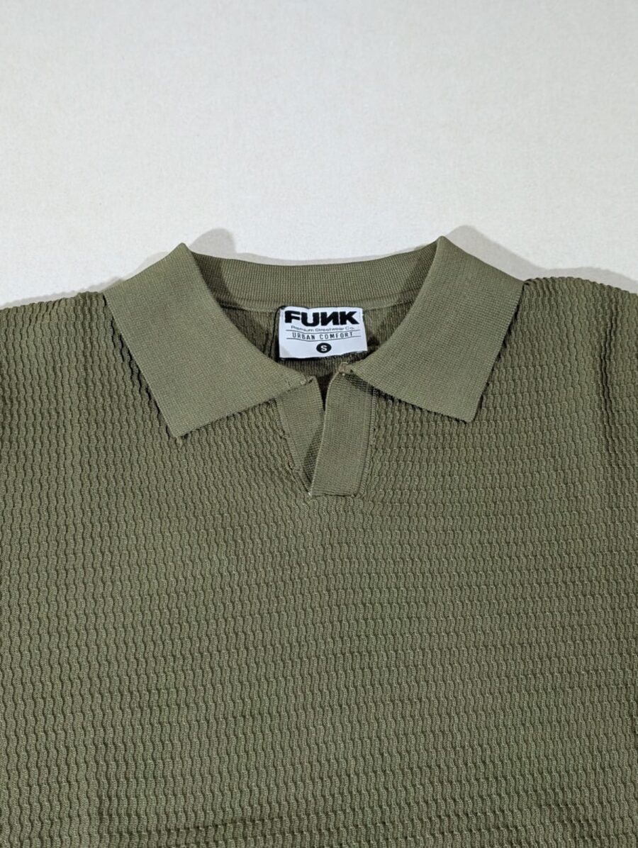 Funk Camisa estilo polo para hombres camisa de granaje, old money sport