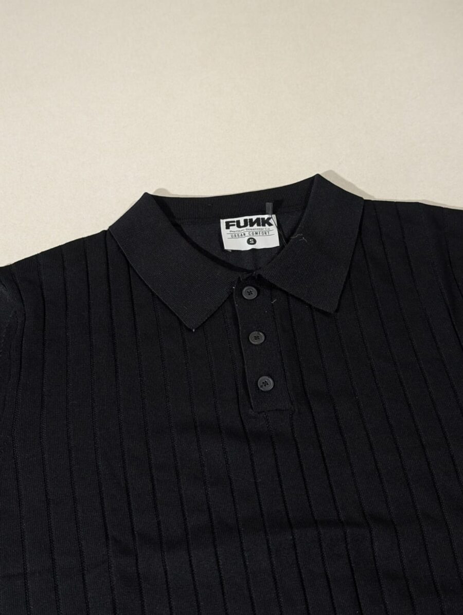 Funk Camisa estilo polo para hombres camisa de granaje, old money sport, con zipper