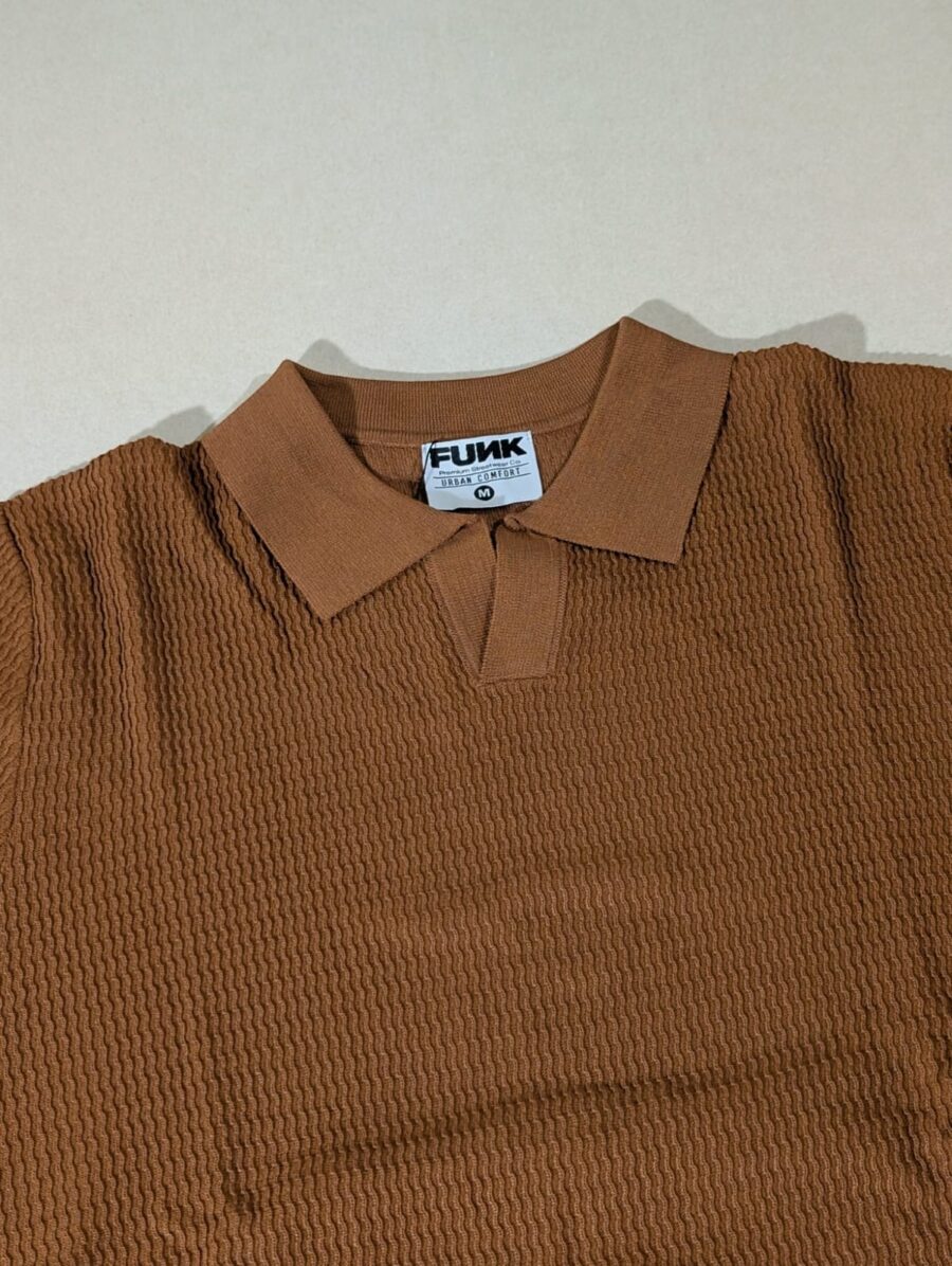 Funk Camisa estilo polo para hombres camisa de granaje, old money sport