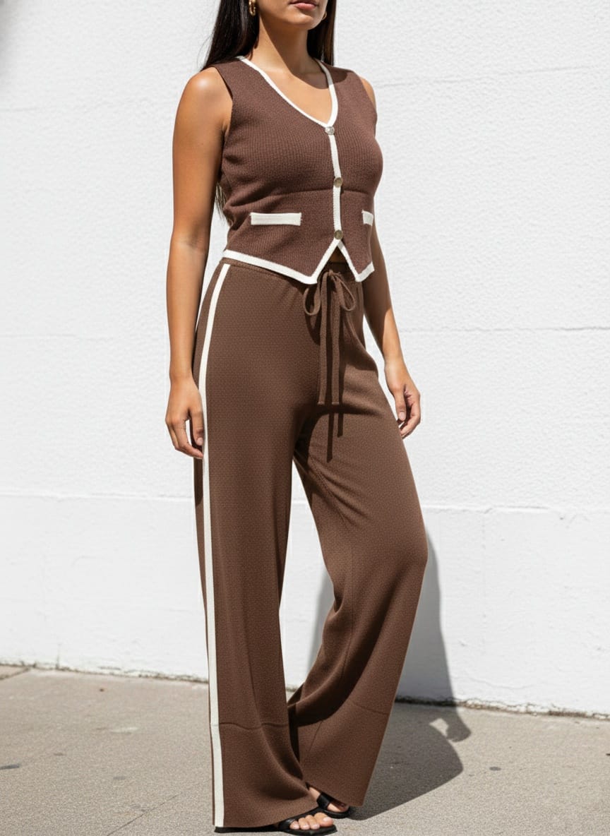 Conjuntos para damas pantalón y crop tops, trajes para mujeres, pantalones, blusas, camisas