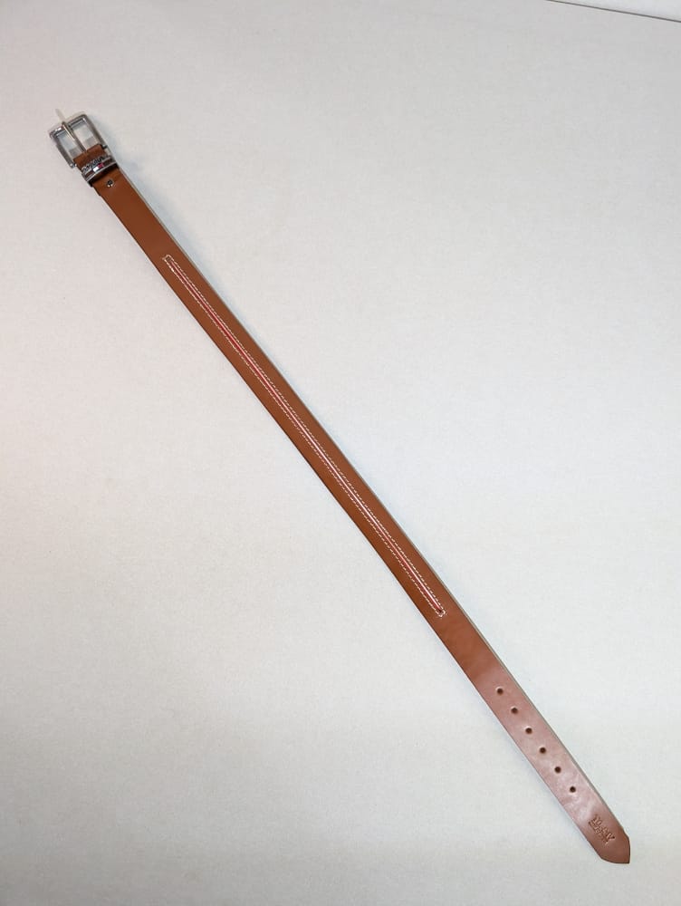 Fajas para hombres Tommy Hilfilger de cuero, cuero 100% natural, cinturones cafés, marrón