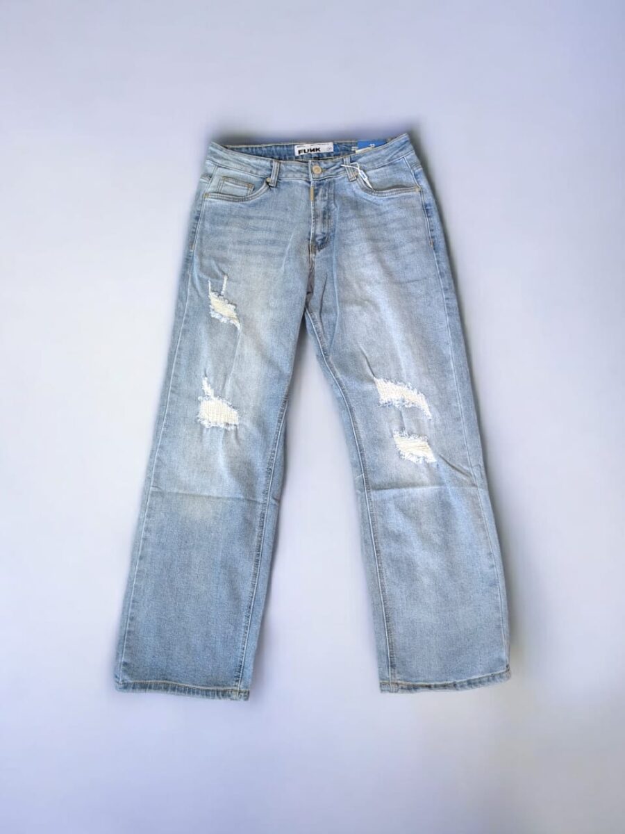 Pantalones baggy Fit para hombres FUNK, pantalon rasgados de mezclilla. Pantalon, vaqueros de caballeros, varones