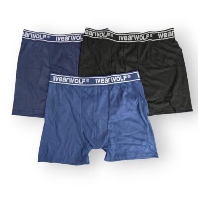 Pack 3 boxers para hombres, caja / paquete de tres bóxeres Wear Wolf de caballeros, ropa interior, calzoncillos