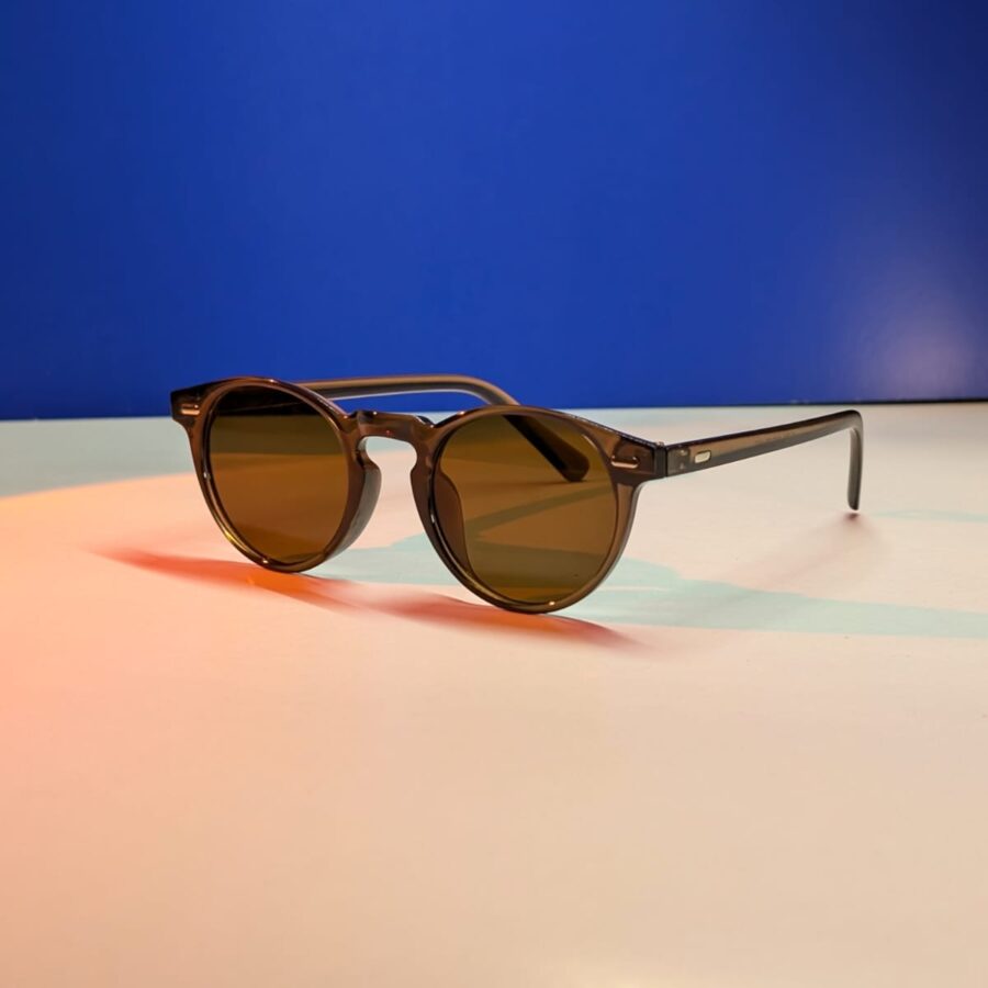 Gafas de Sol Redondas Vintage Estilo Punk para Mujer, Gafas de Sol de Diseño Retro de Lujo para Mujer, Oculos De Sol con Protección UV400