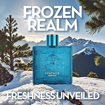 Vintage Hero - Perfume de colonia para hombre, espray natural, aroma masculino, maravilloso regalo de fragancia, Eau de Parfum para uso diario, 3.4 onzas líquidas