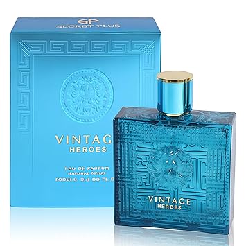 Vintage Hero - Perfume de colonia para hombre, espray natural, aroma masculino, maravilloso regalo de fragancia, Eau de Parfum para uso diario, 3.4 onzas líquidas