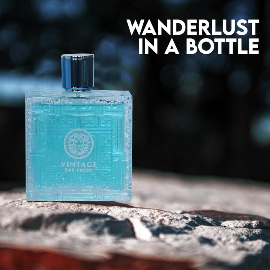 Colonia Masculina Eau De Parfume Spray Natural Vintage Perfume para Hombre con Aroma Frutal Cálido y Floral 3.4 Onzas Líquidas Fragancia de Larga Duración