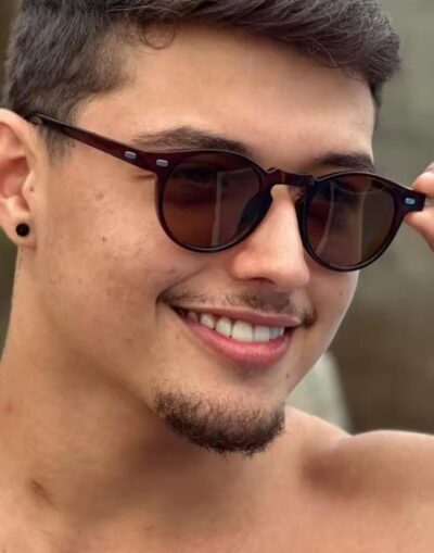 Gafas de Sol Redondas Vintage Estilo Punk para Mujer, Gafas de Sol de Diseño Retro de Lujo para Mujer, Oculos De Sol con Protección UV400